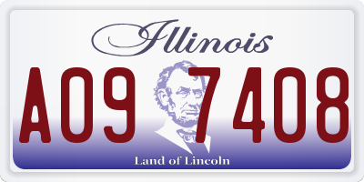 IL license plate A097408