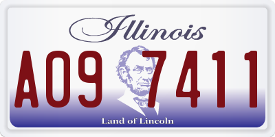 IL license plate A097411