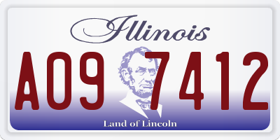 IL license plate A097412