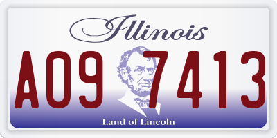 IL license plate A097413