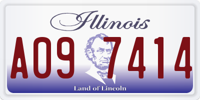 IL license plate A097414