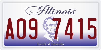 IL license plate A097415