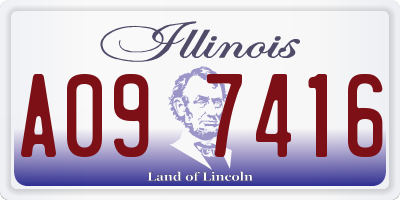 IL license plate A097416
