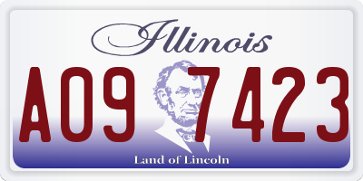 IL license plate A097423