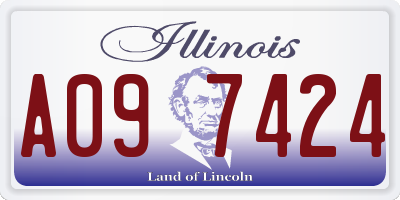 IL license plate A097424