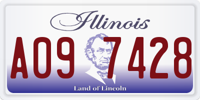 IL license plate A097428