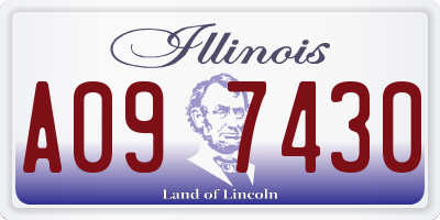 IL license plate A097430