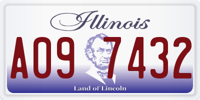 IL license plate A097432