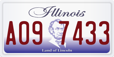 IL license plate A097433