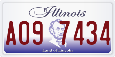 IL license plate A097434