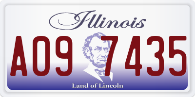 IL license plate A097435