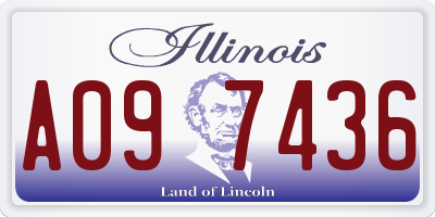 IL license plate A097436