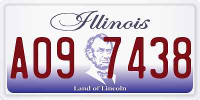 IL license plate A097438
