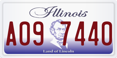 IL license plate A097440
