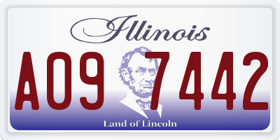 IL license plate A097442