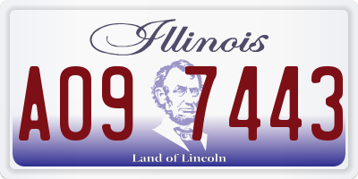 IL license plate A097443