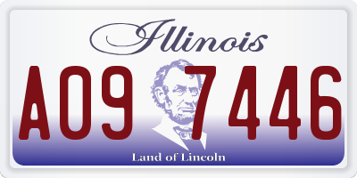 IL license plate A097446