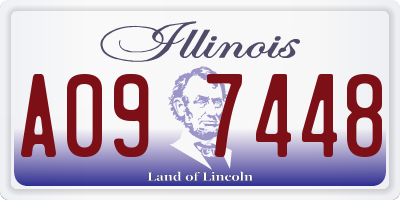 IL license plate A097448