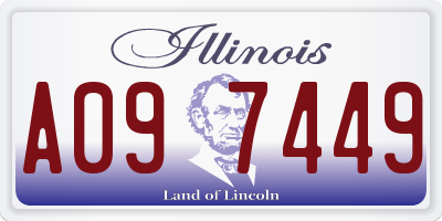 IL license plate A097449