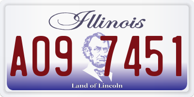 IL license plate A097451