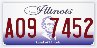 IL license plate A097452