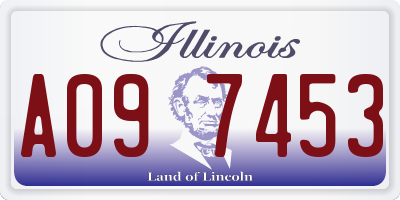 IL license plate A097453