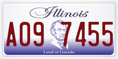 IL license plate A097455