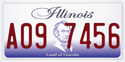 IL license plate A097456