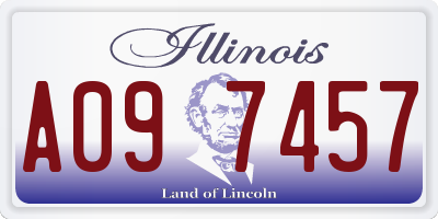 IL license plate A097457