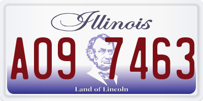 IL license plate A097463