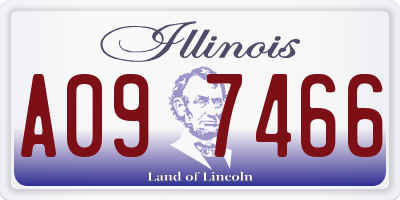IL license plate A097466