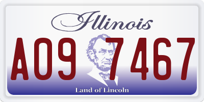 IL license plate A097467