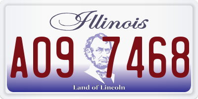 IL license plate A097468
