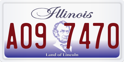 IL license plate A097470