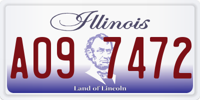 IL license plate A097472
