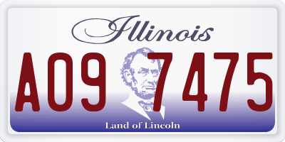 IL license plate A097475