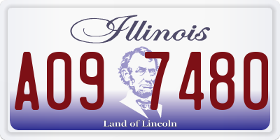 IL license plate A097480