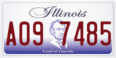 IL license plate A097485