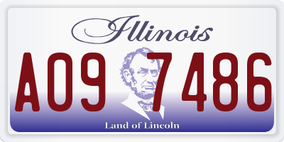 IL license plate A097486