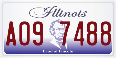 IL license plate A097488