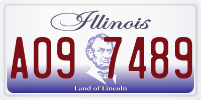 IL license plate A097489
