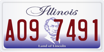 IL license plate A097491