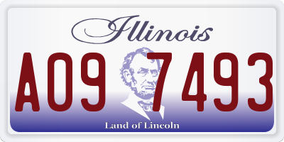 IL license plate A097493