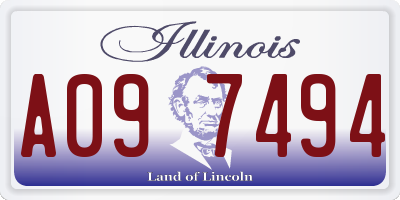 IL license plate A097494