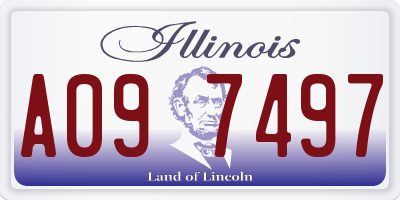 IL license plate A097497