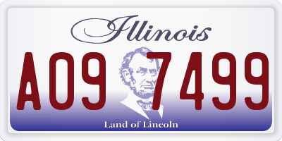 IL license plate A097499