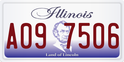 IL license plate A097506
