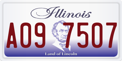IL license plate A097507