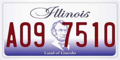 IL license plate A097510