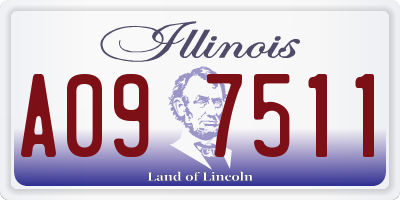 IL license plate A097511